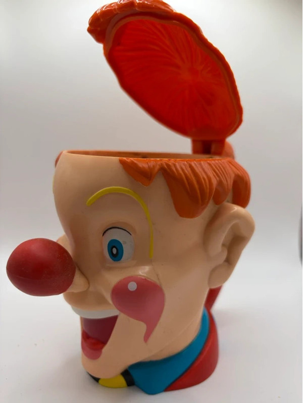 Vintage Y2K Ringling Bros Barnum & Bailey Circus Clown Flip Lid Souvenir Mug Cup